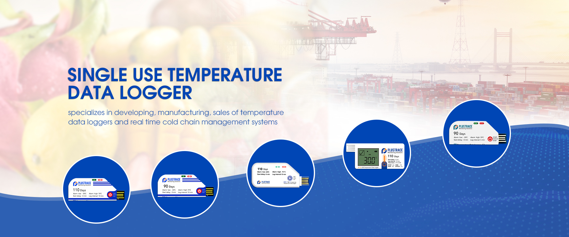 Fornecedor de registrador de dados de temperatura de uso único