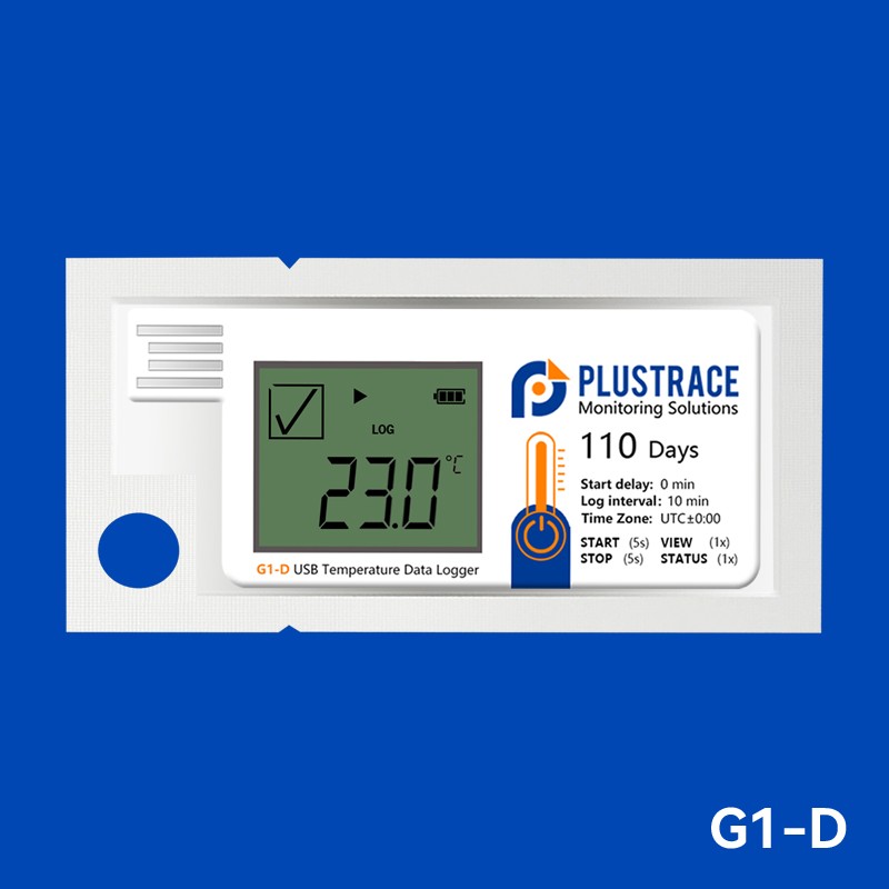 Registrador de dados de temperatura LCD inteligente